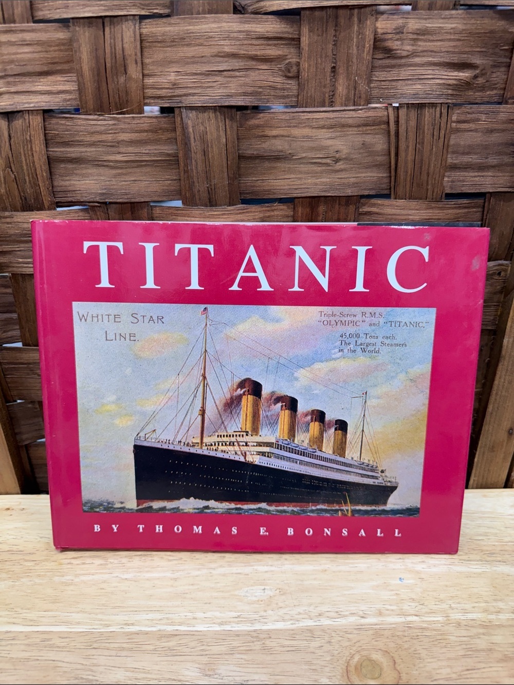 Titanic Vintage Book with Red Cover